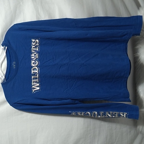 The License House Tops - The License House Vintage Kentucky Wildcats Bling Long Sleeve Shirt Sz.S